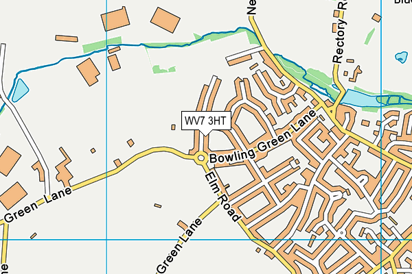 WV7 3HT map - OS VectorMap District (Ordnance Survey)