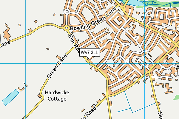 WV7 3LL map - OS VectorMap District (Ordnance Survey)