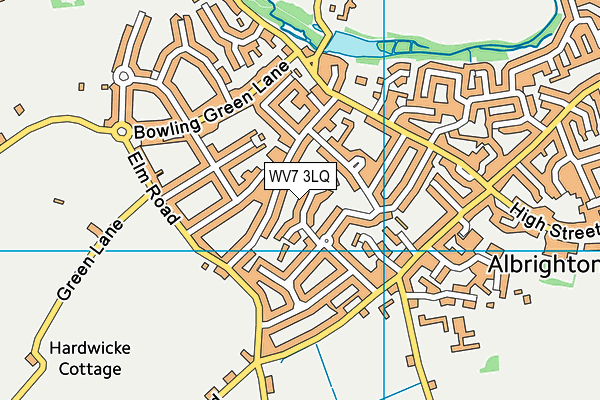 WV7 3LQ map - OS VectorMap District (Ordnance Survey)