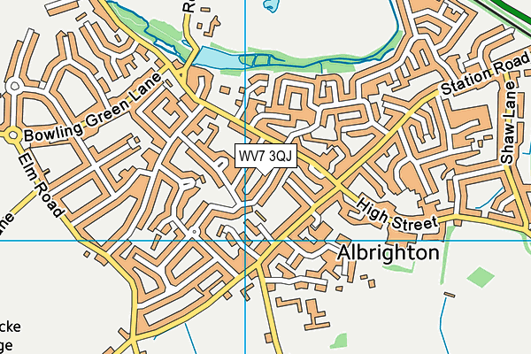 WV7 3QJ map - OS VectorMap District (Ordnance Survey)