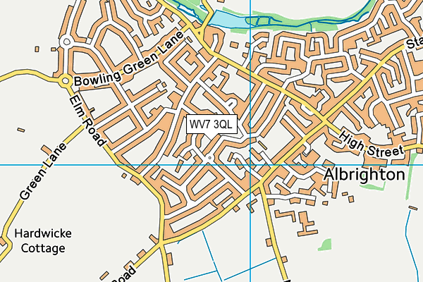 WV7 3QL map - OS VectorMap District (Ordnance Survey)