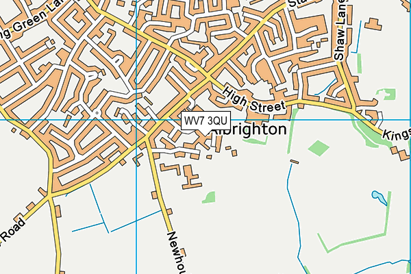 WV7 3QU map - OS VectorMap District (Ordnance Survey)
