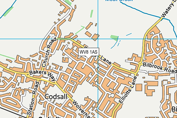 WV8 1AS map - OS VectorMap District (Ordnance Survey)