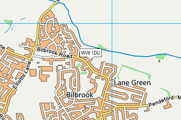 WV8 1DU map - OS VectorMap District (Ordnance Survey)