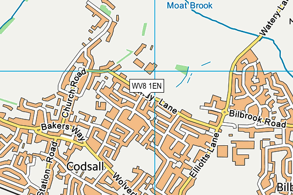 WV8 1EN map - OS VectorMap District (Ordnance Survey)