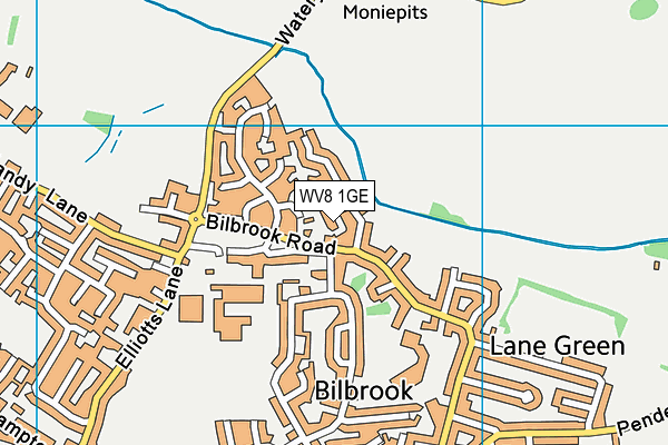 WV8 1GE map - OS VectorMap District (Ordnance Survey)