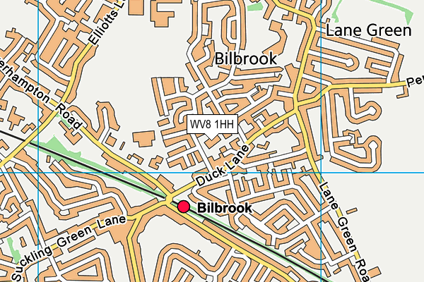 WV8 1HH map - OS VectorMap District (Ordnance Survey)