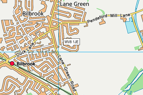 WV8 1JE map - OS VectorMap District (Ordnance Survey)