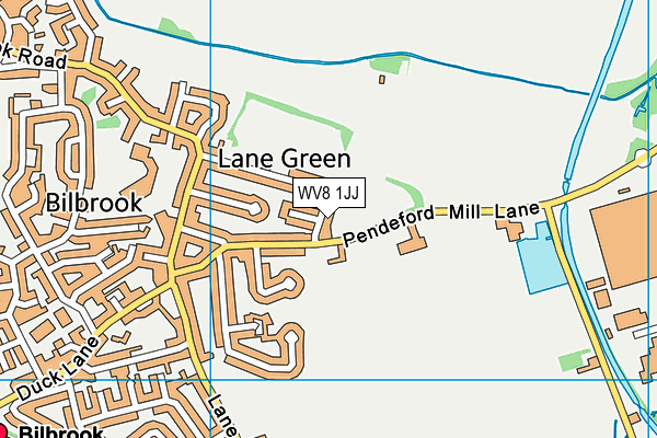 WV8 1JJ map - OS VectorMap District (Ordnance Survey)