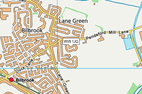 WV8 1JQ map - OS VectorMap District (Ordnance Survey)