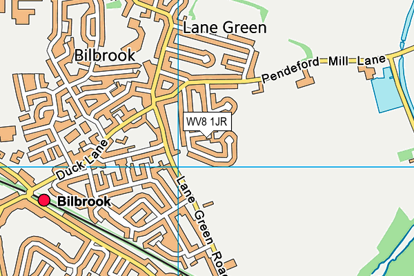 WV8 1JR map - OS VectorMap District (Ordnance Survey)