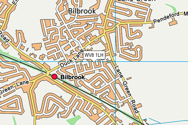 WV8 1LH map - OS VectorMap District (Ordnance Survey)