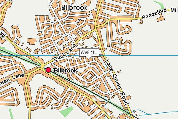 WV8 1LJ map - OS VectorMap District (Ordnance Survey)