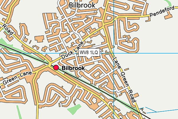 WV8 1LQ map - OS VectorMap District (Ordnance Survey)