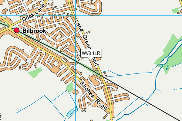 WV8 1LR map - OS VectorMap District (Ordnance Survey)