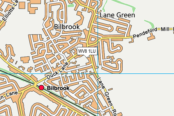 WV8 1LU map - OS VectorMap District (Ordnance Survey)