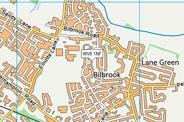 WV8 1NF map - OS VectorMap District (Ordnance Survey)