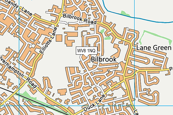 WV8 1NQ map - OS VectorMap District (Ordnance Survey)