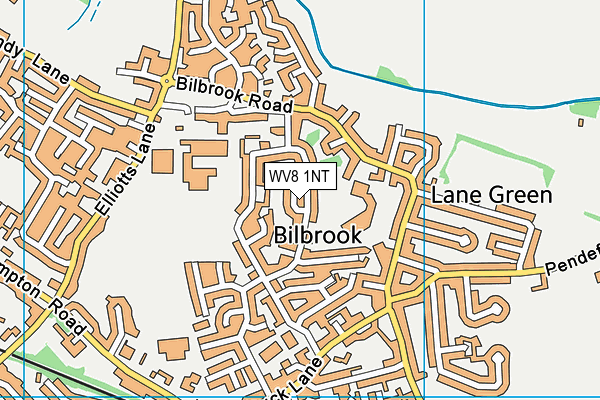 WV8 1NT map - OS VectorMap District (Ordnance Survey)