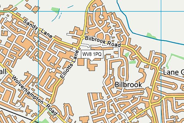 WV8 1PQ map - OS VectorMap District (Ordnance Survey)