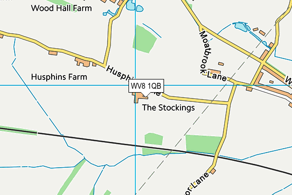 WV8 1QB map - OS VectorMap District (Ordnance Survey)