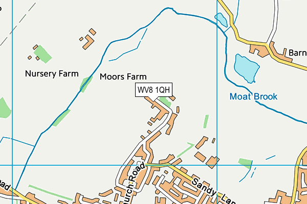 WV8 1QH map - OS VectorMap District (Ordnance Survey)