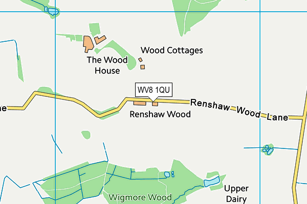 WV8 1QU map - OS VectorMap District (Ordnance Survey)