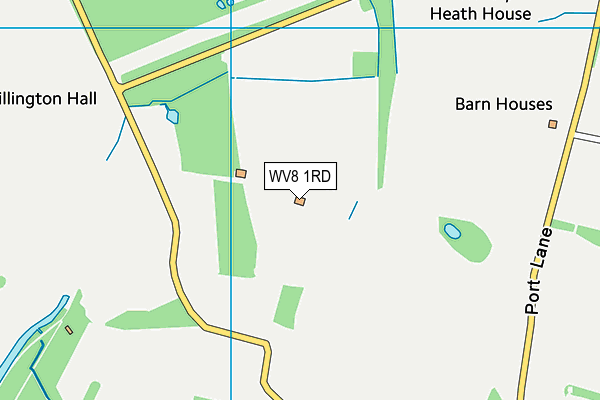 WV8 1RD map - OS VectorMap District (Ordnance Survey)