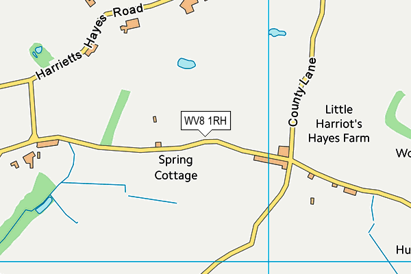 WV8 1RH map - OS VectorMap District (Ordnance Survey)