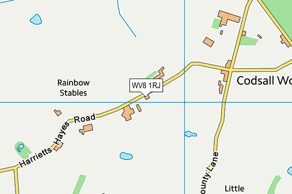 WV8 1RJ map - OS VectorMap District (Ordnance Survey)