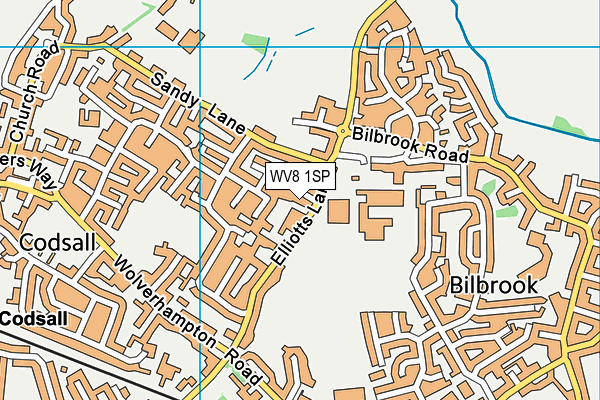 WV8 1SP map - OS VectorMap District (Ordnance Survey)