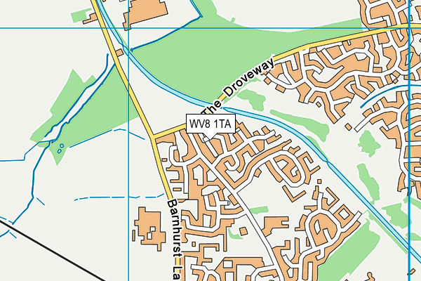 WV8 1TA map - OS VectorMap District (Ordnance Survey)