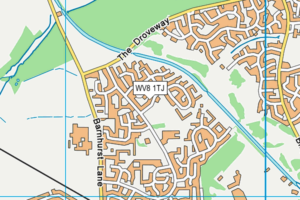 WV8 1TJ map - OS VectorMap District (Ordnance Survey)