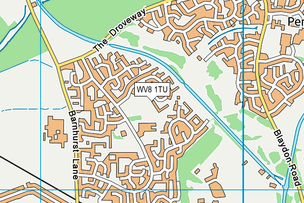 WV8 1TU map - OS VectorMap District (Ordnance Survey)