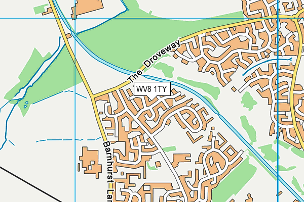 WV8 1TY map - OS VectorMap District (Ordnance Survey)