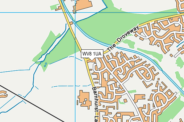 WV8 1UA map - OS VectorMap District (Ordnance Survey)