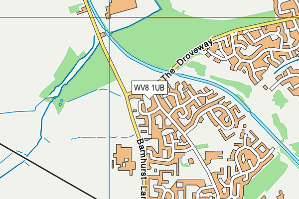 WV8 1UB map - OS VectorMap District (Ordnance Survey)