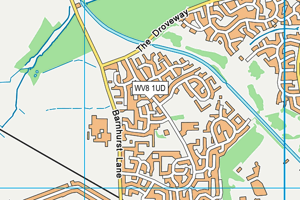WV8 1UD map - OS VectorMap District (Ordnance Survey)