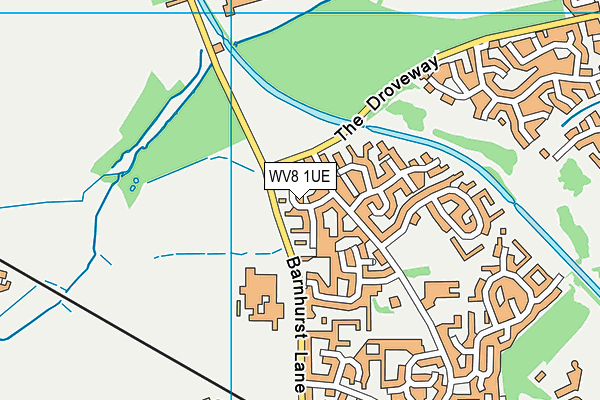 WV8 1UE map - OS VectorMap District (Ordnance Survey)