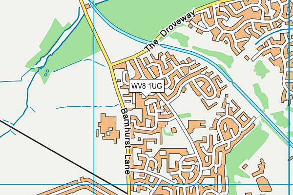 WV8 1UG map - OS VectorMap District (Ordnance Survey)