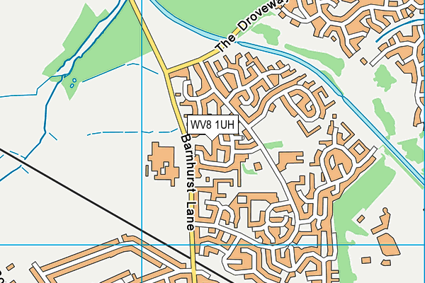 WV8 1UH map - OS VectorMap District (Ordnance Survey)
