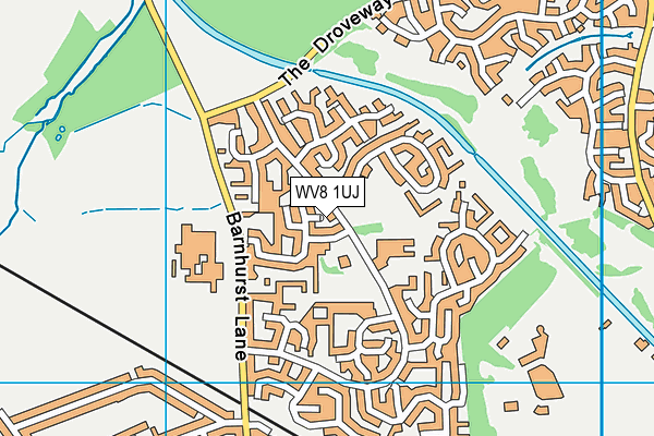 WV8 1UJ map - OS VectorMap District (Ordnance Survey)
