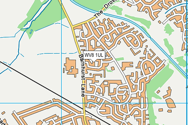 WV8 1UL map - OS VectorMap District (Ordnance Survey)