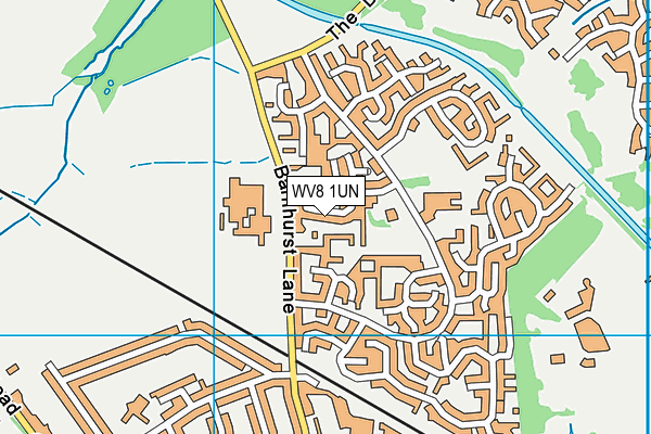 WV8 1UN map - OS VectorMap District (Ordnance Survey)