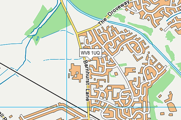 WV8 1UQ map - OS VectorMap District (Ordnance Survey)