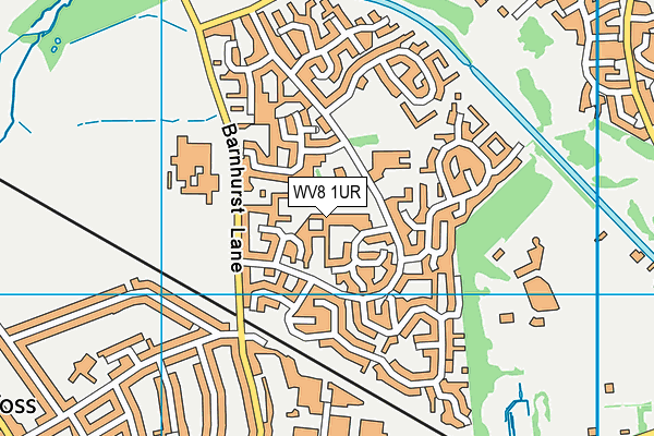 WV8 1UR map - OS VectorMap District (Ordnance Survey)