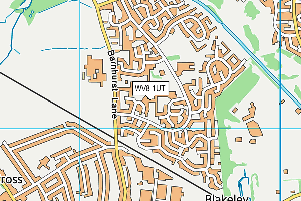 WV8 1UT map - OS VectorMap District (Ordnance Survey)