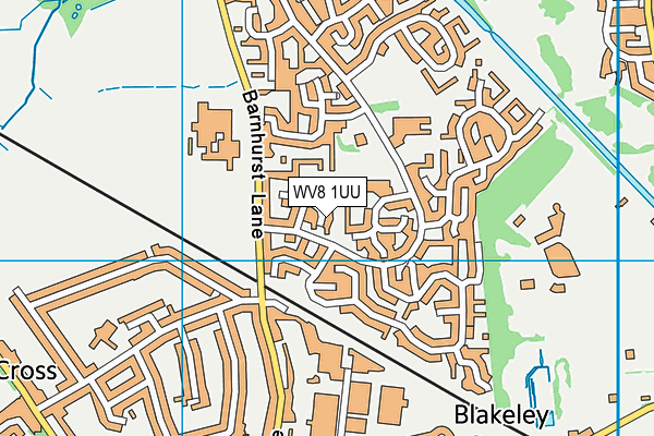 WV8 1UU map - OS VectorMap District (Ordnance Survey)