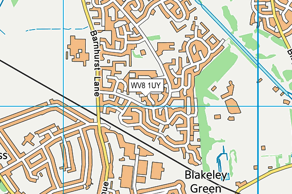 WV8 1UY map - OS VectorMap District (Ordnance Survey)