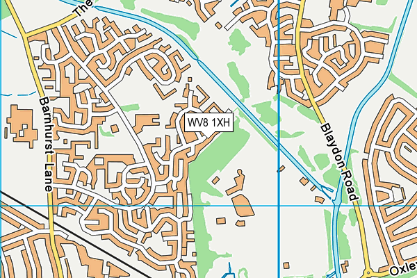 WV8 1XH map - OS VectorMap District (Ordnance Survey)